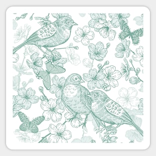 Birds pattern Sticker